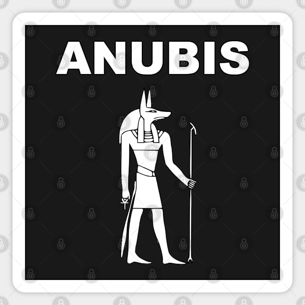 Anubis Ancient Egyptian God Magnet by AgemaApparel